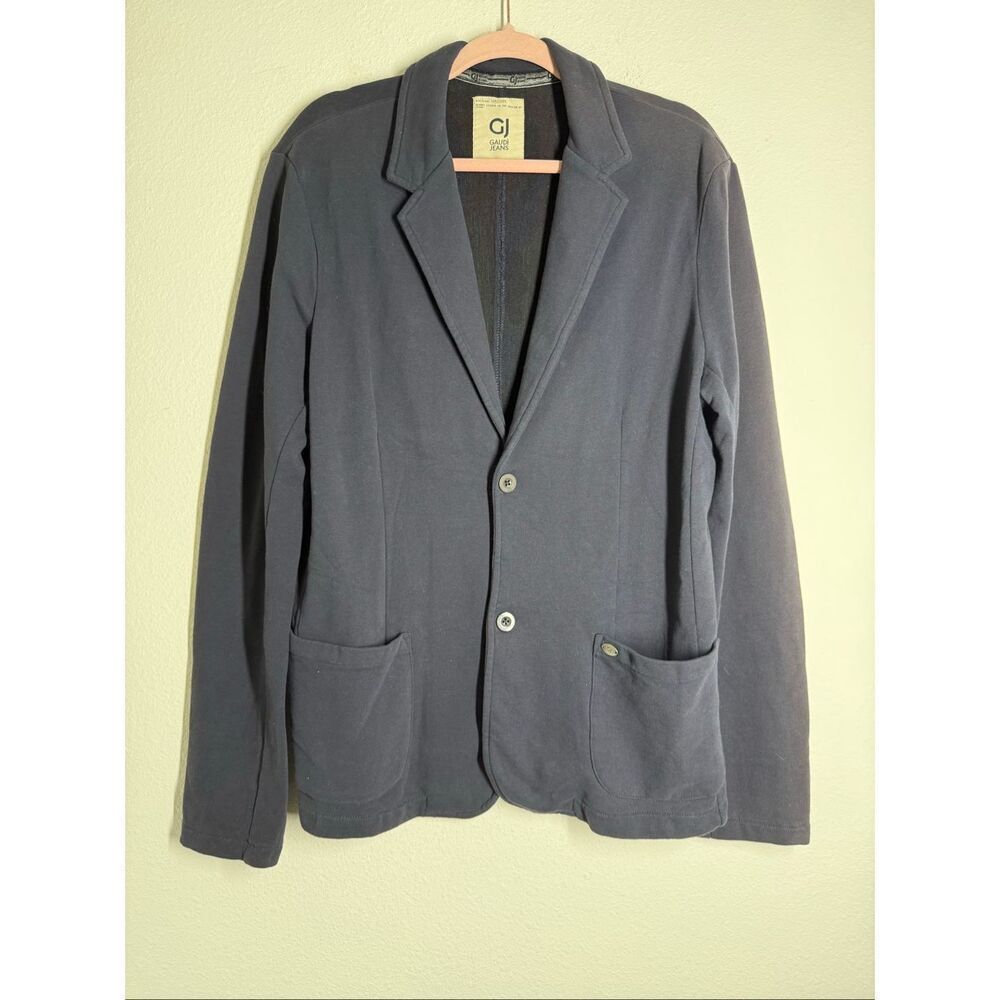 Gaudi Jeans Men’s Cotton Graphite Blue Sport Golf Blazer Sz М See Description